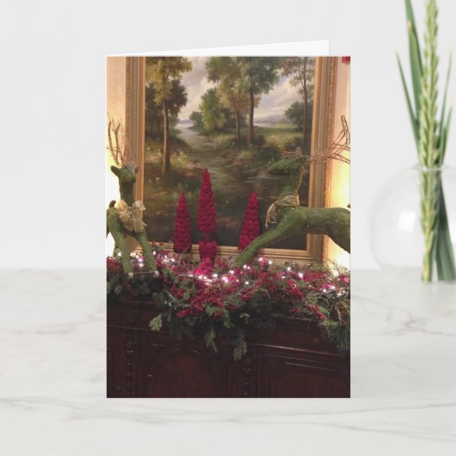 Julkort för renar helgkort (Framsida)