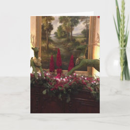 Julkort för renar helgkort