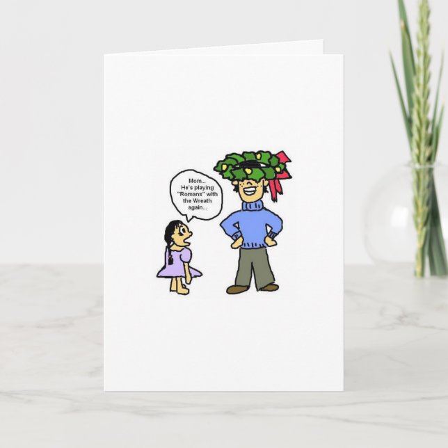 Julkort för romersk Roligt Helgkort (Framsida)