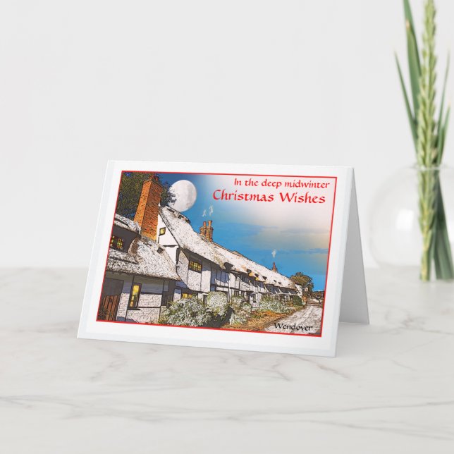 Julkort för rustiska barn helgkort (Framsida)