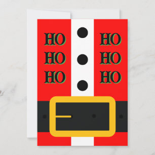 julkort för Santa Bälte
