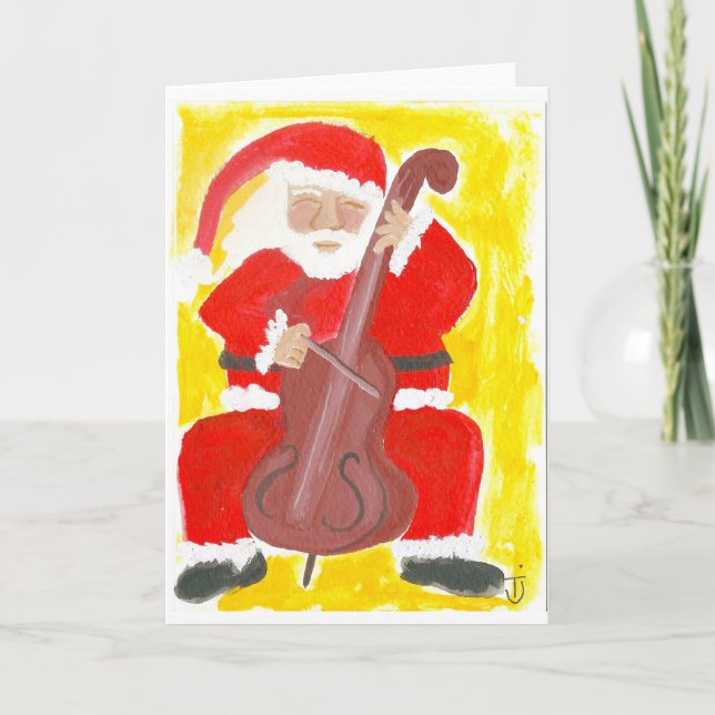 Julkort för Santa Cello Helgkort (Framsida)