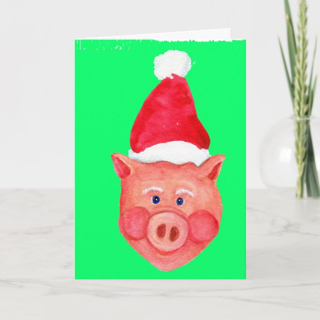 julkort för Santa Gris Helgkort (Framsida)