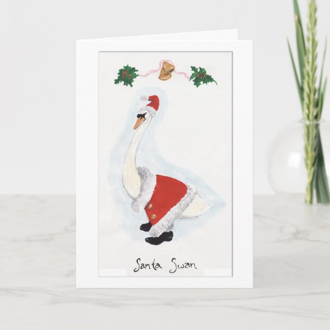 julkort för Santa Svan Helgkort (Framsida)