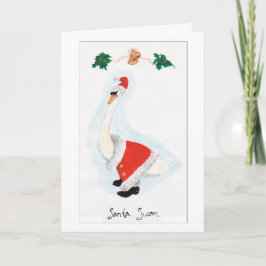 julkort för Santa Svan Helgkort