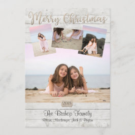 Julkort för sjöfart Foto Träbakgrund Inbjudningar