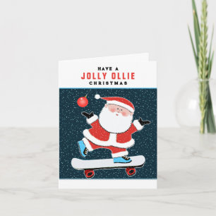 Julkort för Skateboardåkare Helgkort