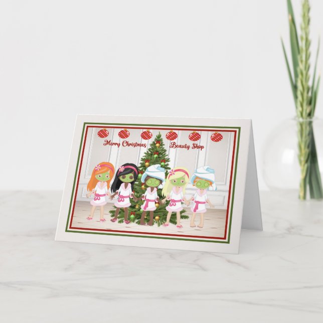 Julkort för skönhetsvård kort (Framsida)