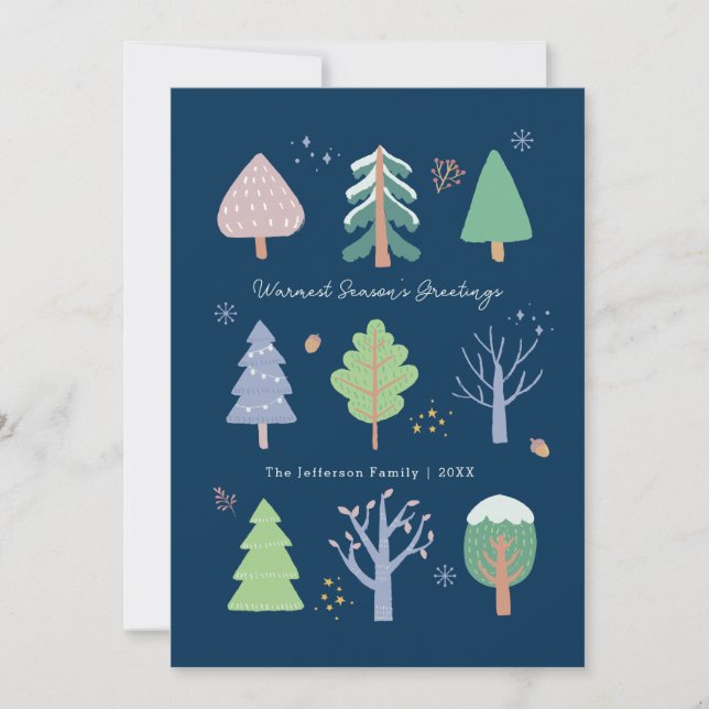 Julkort för sommartid, Helgdag Inbjudningar (Framsida)