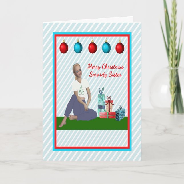 Julkort för sorteringssyster kort (Framsida)