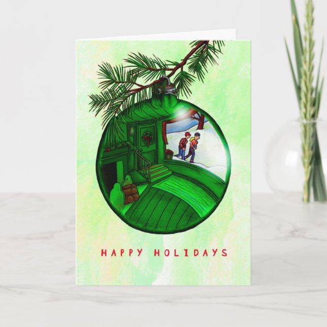 Julkort för Springer - Springernas prydnadsföremål Helgkort (Framsida)