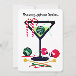 Julkort för stickat garn av Martini