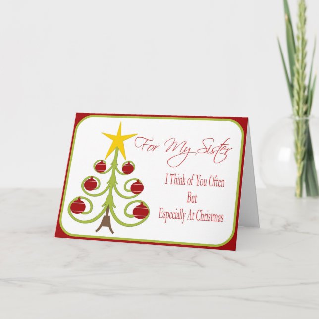 Julkort för syster helgkort (Framsida)