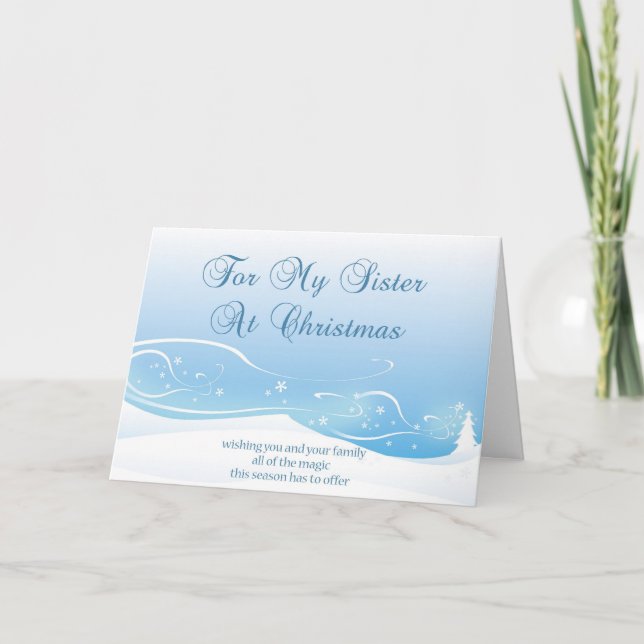 Julkort för syster helgkort (Framsida)