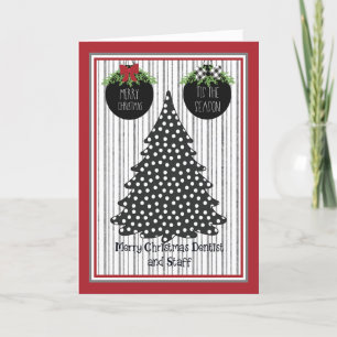 Julkort för tandläkare och personal tack kort