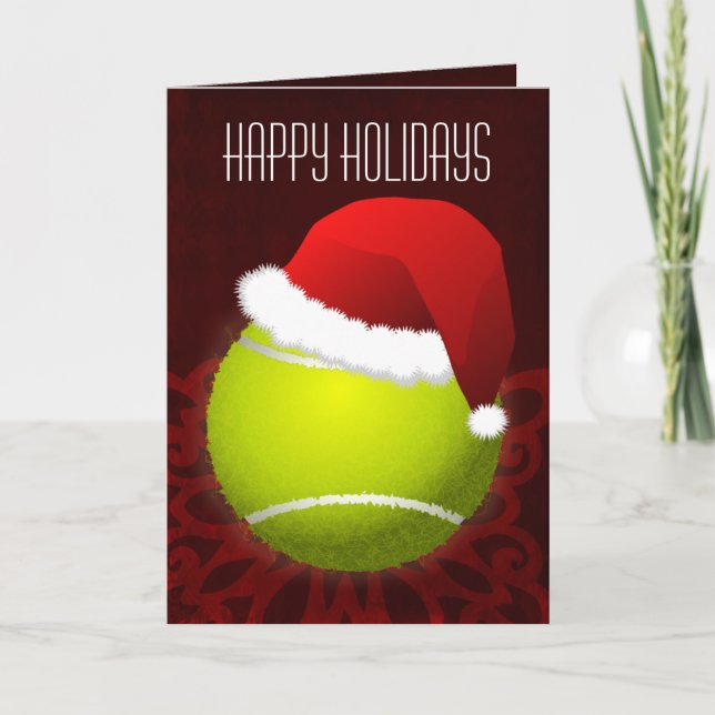 julkort för tennisspelare helgkort (Framsida)