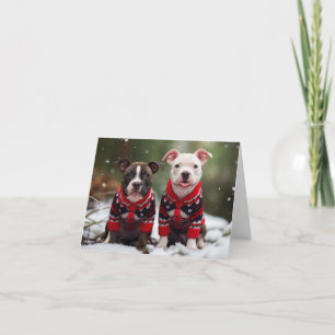 Julkort för Terriers-butiken i StaffordBull Kort