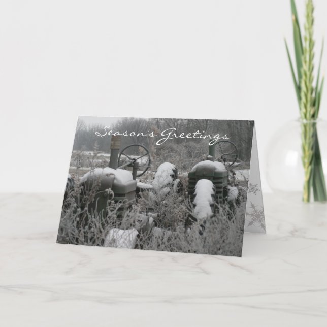 Julkort för trafiksäsongens hälsningar helgkort (Framsida)