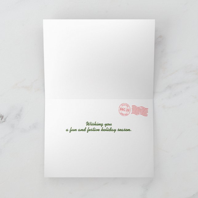 Julkort för tropiska morötter helgkort (Inuti)