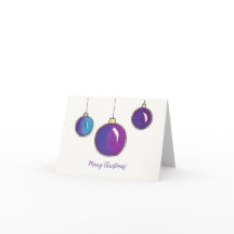 Julkort för vattenfärgade prydnadsföremål