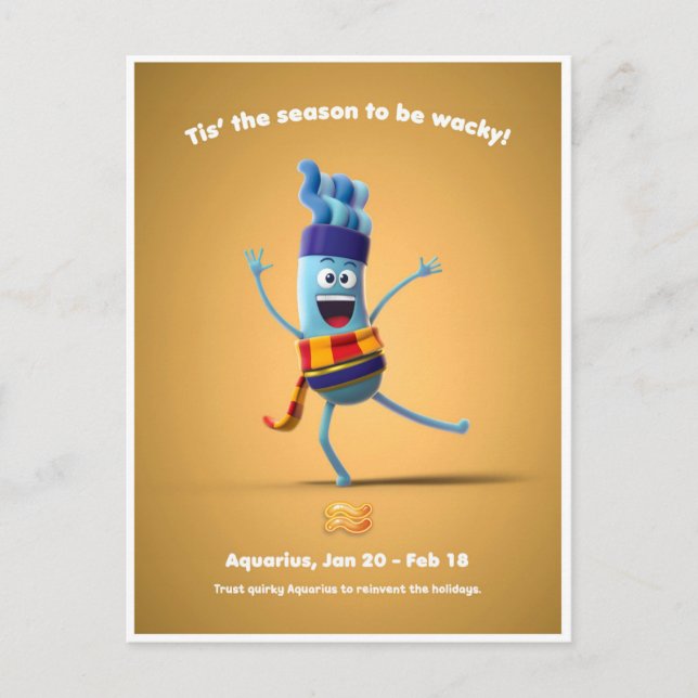 Julkort för Vattumannen Vykort (Framsida)