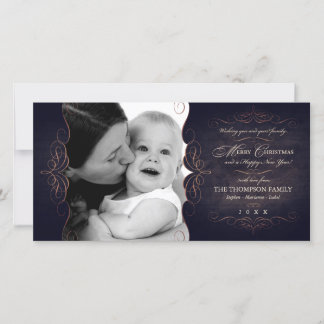 Julkort för vintage-Rulla i kartong