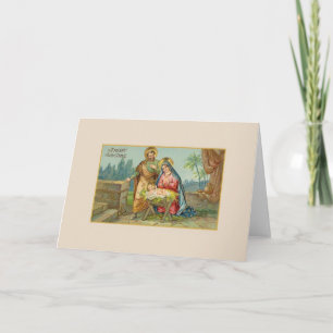 Julkort för vintagens Religiösa Helgkort