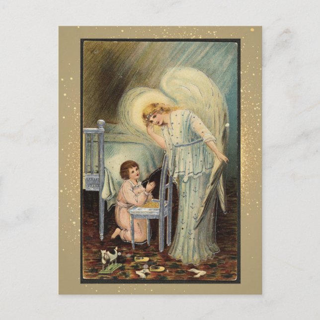 Julkort för vintagens Religiösa Vykort (Framsida)