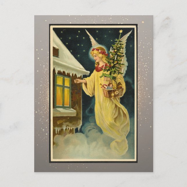Julkort för vintagens Religiösa Vykort (Framsida)