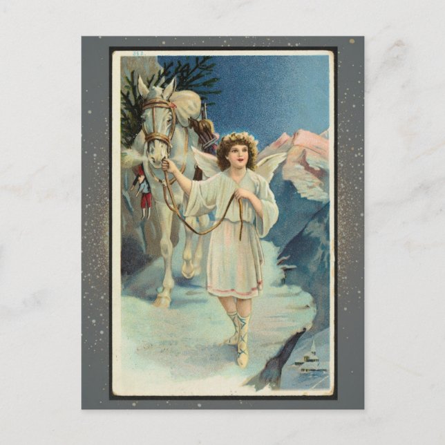 Julkort för vintagens Religiösa Vykort (Framsida)