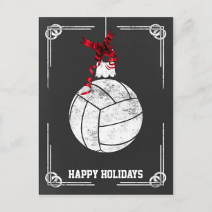 julkort för volleyball-spelare helg vykort