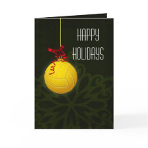 Julkort för volleybollspelare