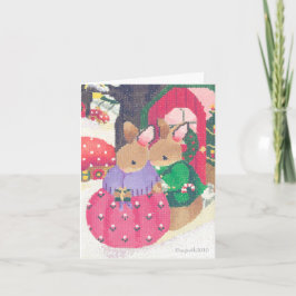 Julkort för Woodland Helgkort