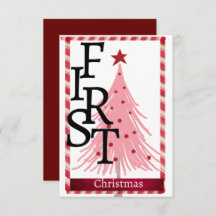 Julkort, första jul