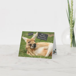 Julkort från Australien; kangaroo Kort