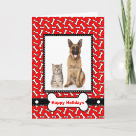 Julkort från Hund och katten för familjen Helgkort