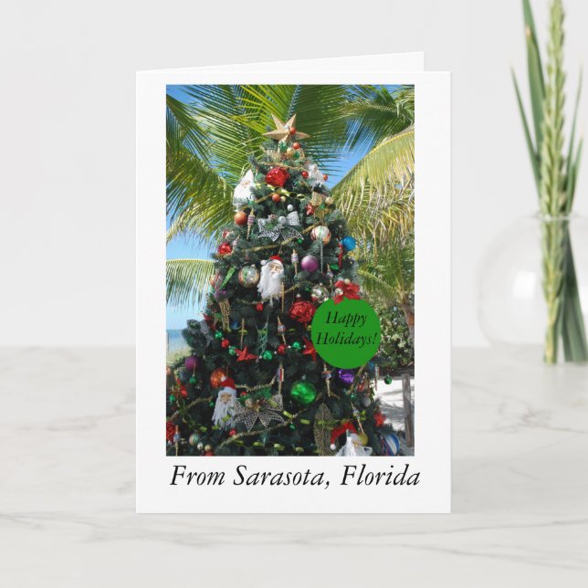 Julkort från Sarasota, Florida Helgkort (Framsida)
