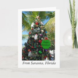 Julkort från Sarasota, Florida Helgkort