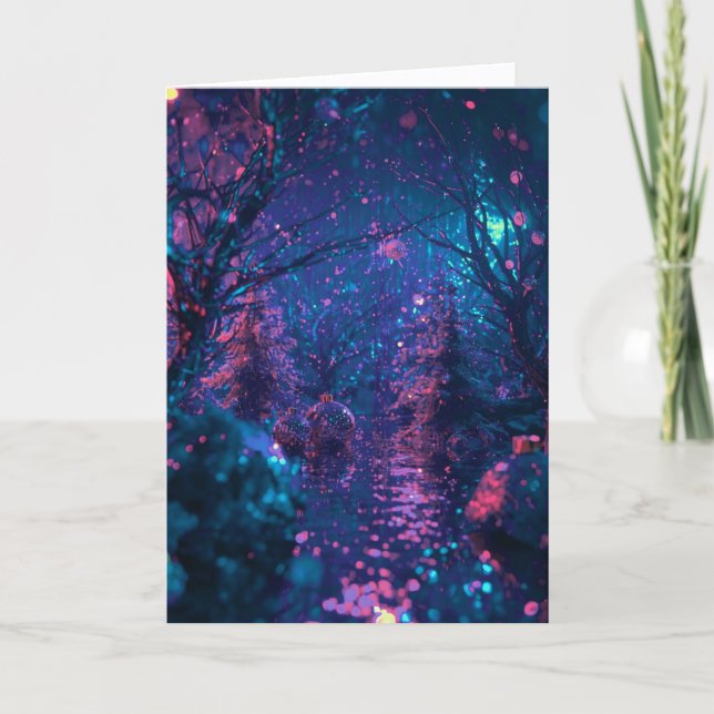 Julkort - fred och lycka kort (Framsida)