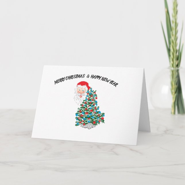 Julkort  GOD JUL & GOTT NYTT ÅR Helgkort (Framsida)