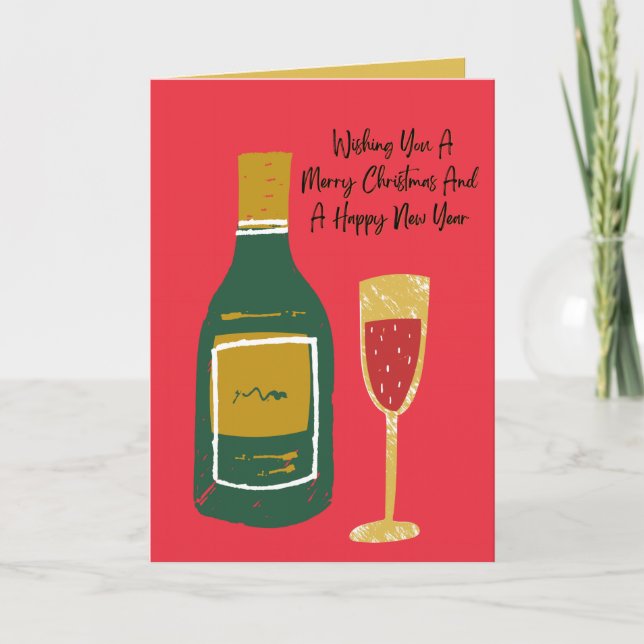 Julkort, God jul-hälsningskort Inbjudan (Framsida)