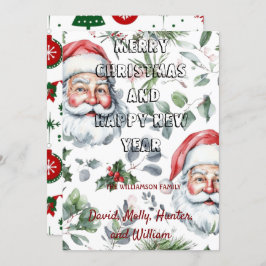 Julkort God Jul vit Högtidskort Inbjudningar