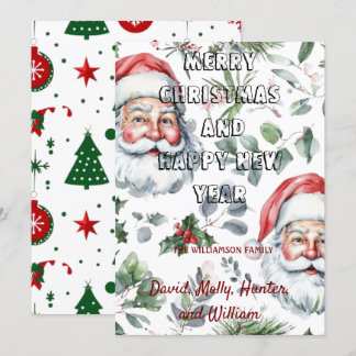 Julkort God Jul vit Högtidskort Inbjudningar