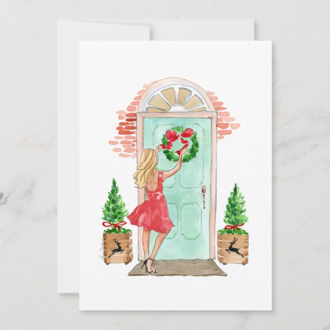 Julkort Helgdag "Julkrans" (Framsida)