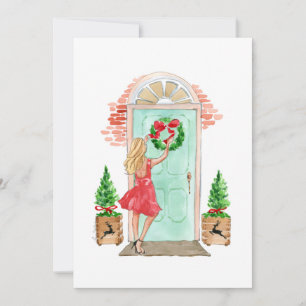 Julkort Helgdag "Julkrans"