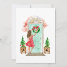 Julkort Helgdag "Julkrans"