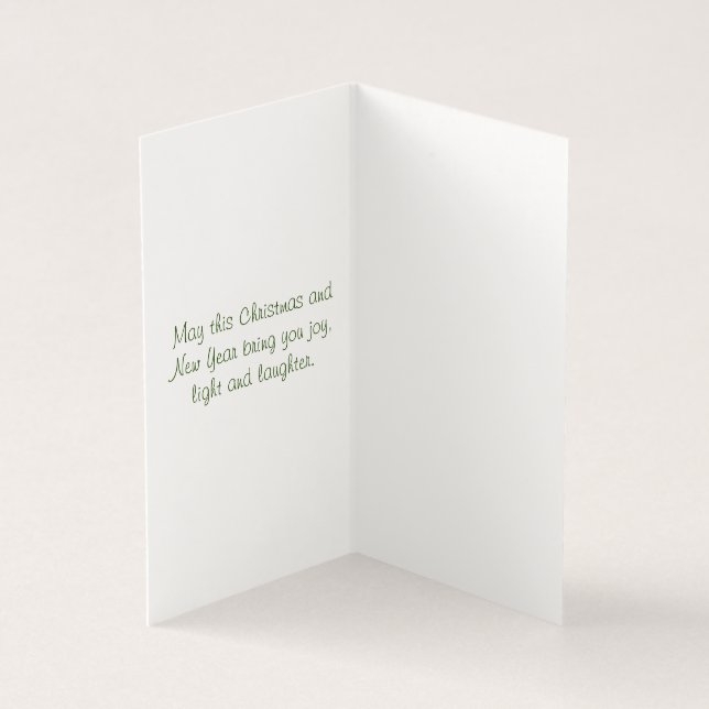 Julkort Helgdag Önskemål till Loved Ones Kort (Insida)