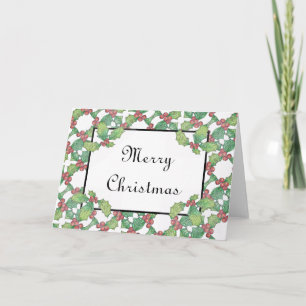 Julkort Holly Jolly Corners/Gräns Helgkort