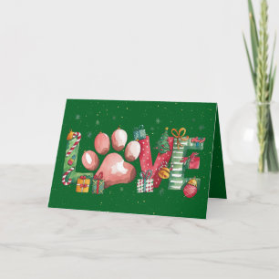 Julkort Husdjur Tass Kärlek Design Inbjudan