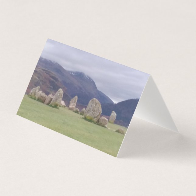julkort i cirkelcirkeln av Castlerigg Stone Circle Kort (Framsida)